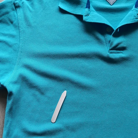 New Tommy Hilfiger Boy's Polo Shirt Short-Sleeve Buttons Blue Extra Large XL 20 - Picture 5 of 10